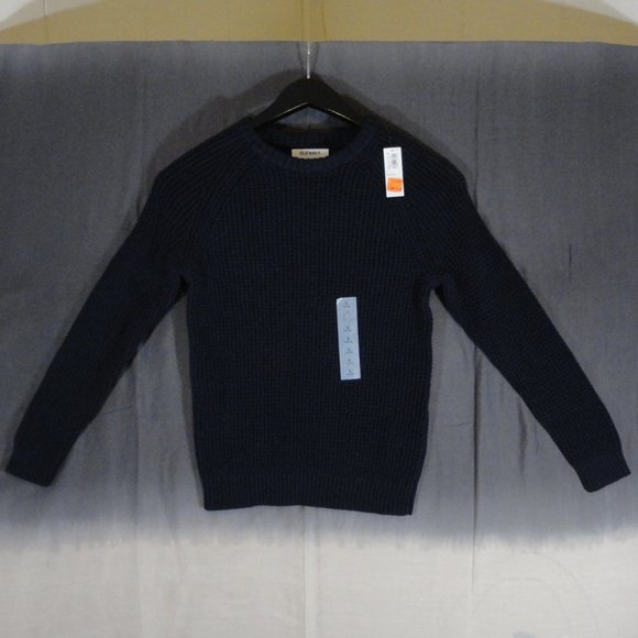 Old Navy Other - Old Navy Textured Sleeve CrewNeck Blue Sweater NWT